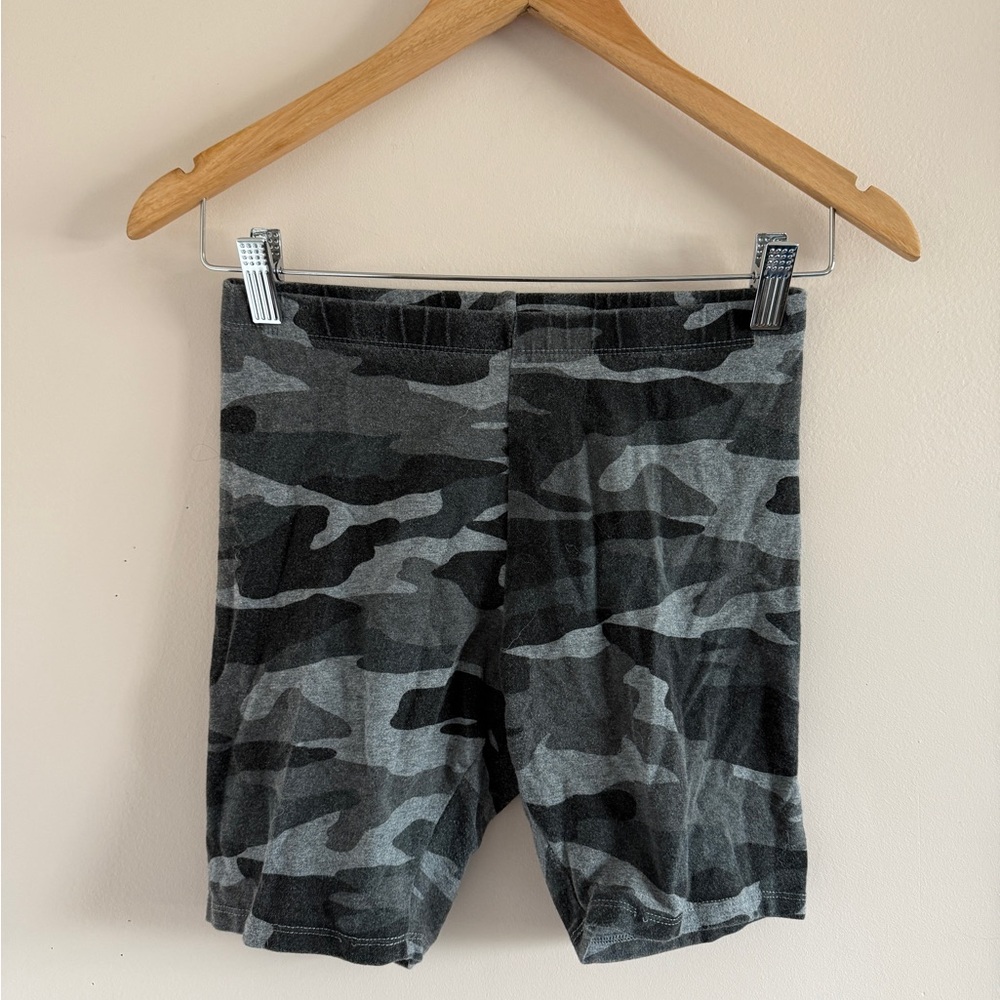 Garage Heather Gray Camo Bike Shorts | Comfy Stretchy Fit